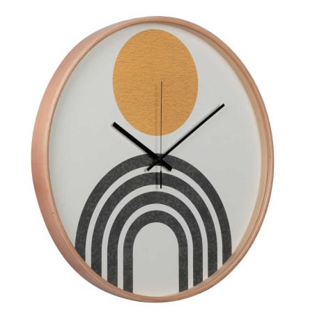 reloj pared metal natural 60x4,5x60 cm