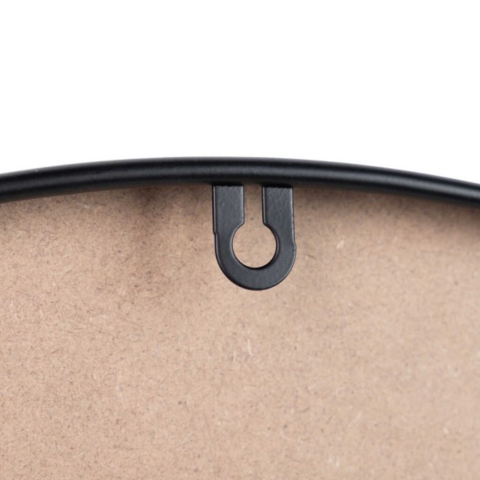 reloj pared metal negro 60x4,5x60 cm