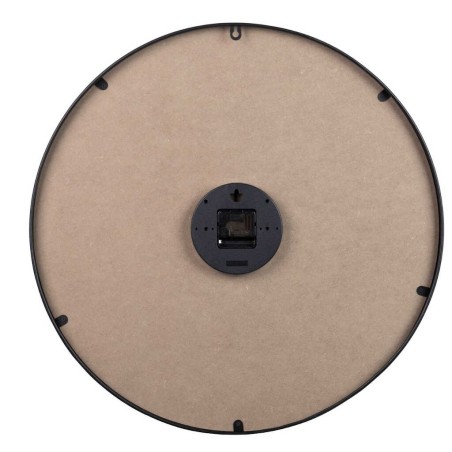 reloj pared metal negro 60x4,5x60 cm