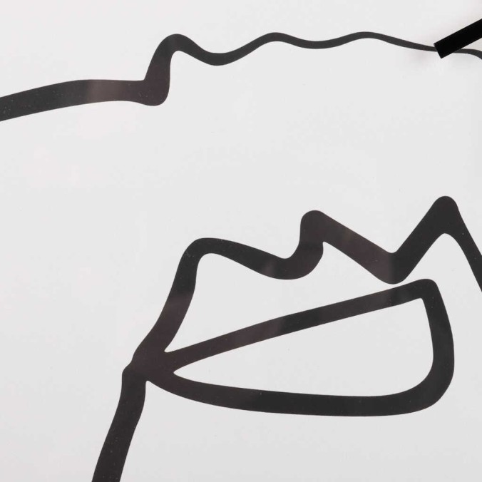 reloj pared metal negro 60x4,5x60 cm