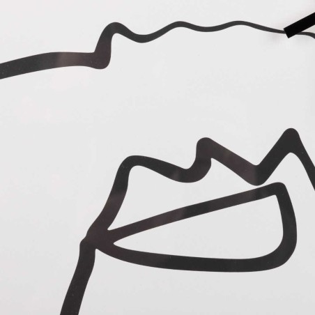 reloj pared metal negro 60x4,5x60 cm