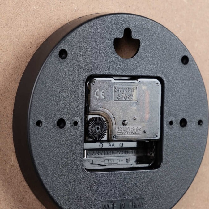 reloj pared metal natural 60x4,5x60 cm