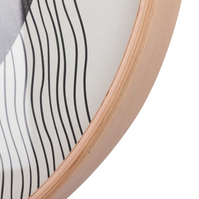 reloj pared metal natural 60x4,5x60 cm