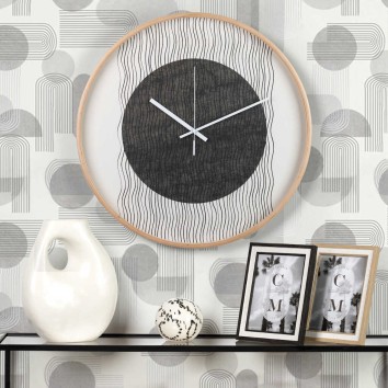 reloj pared metal natural 60x4,5x60 cm 2
