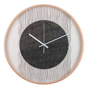 reloj pared metal natural 60x4,5x60 cm