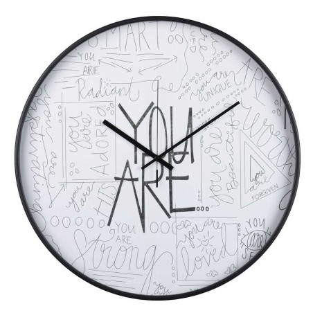 reloj pared metal negro 60x4,5x60 cm