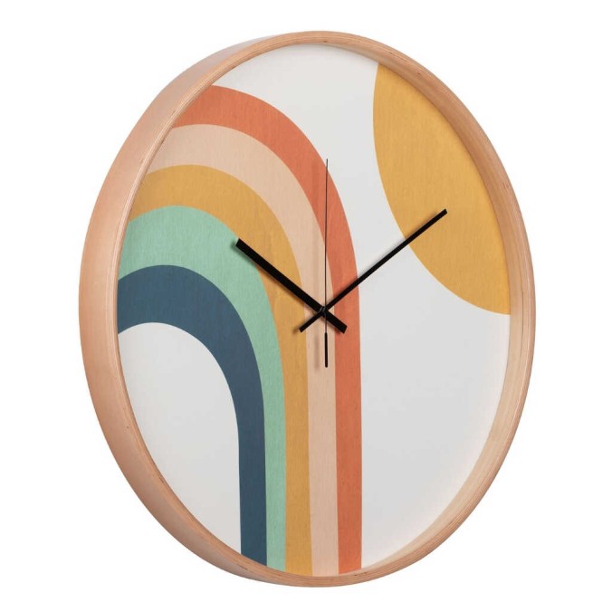 reloj pared metal natural 60x4,5x60 cm reloj pared metal natural 60x4,5x60 cm