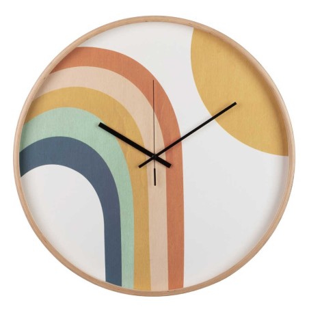 reloj pared metal natural 60x4,5x60 cm