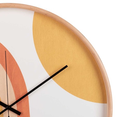 reloj pared metal natural 60x4,5x60 cm