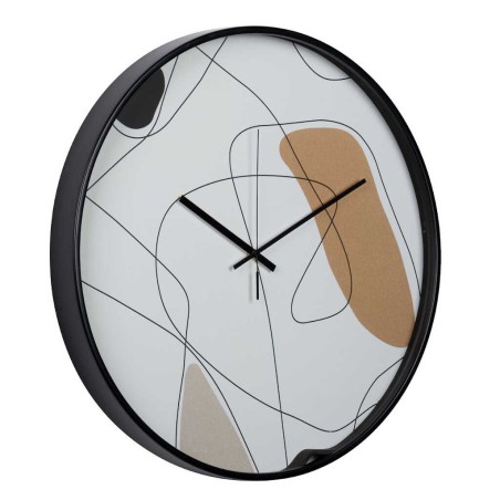 reloj pared metal negro 60x4,5x60 cm