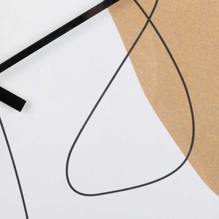 reloj pared metal negro 60x4,5x60 cm