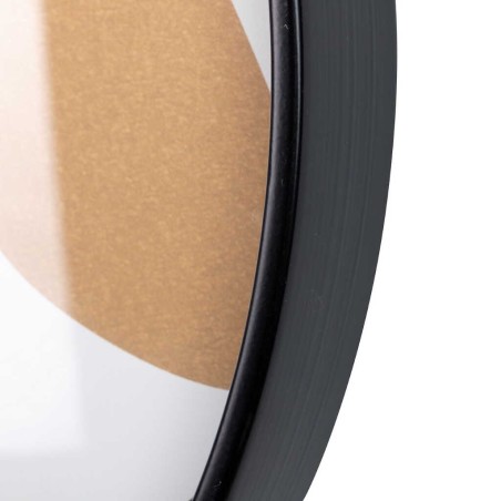 reloj pared metal negro 60x4,5x60 cm