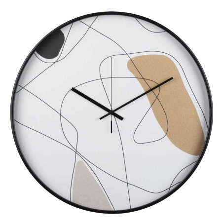 reloj pared metal negro 60x4,5x60 cm