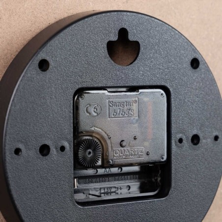 reloj pared metal negro 60x4,5x60 cm