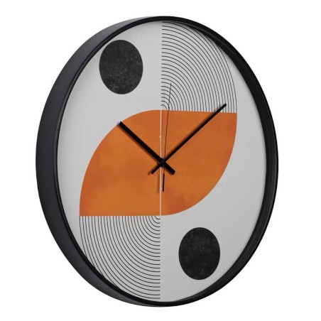 reloj pared metal negro 60x4,5x60 cm