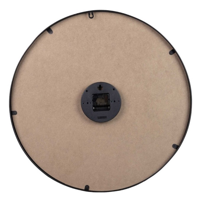 reloj pared metal negro 60x4,5x60 cm