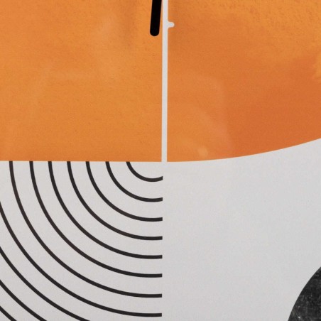 reloj pared metal negro 60x4,5x60 cm