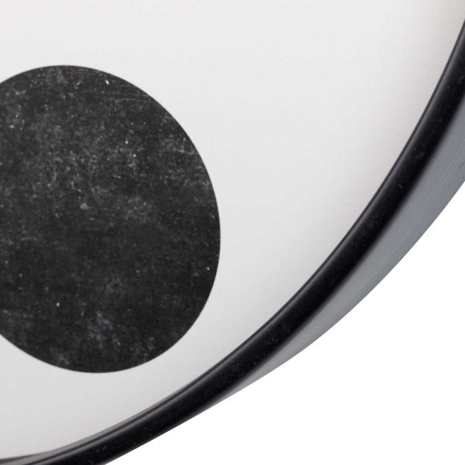 reloj pared metal negro 60x4,5x60 cm