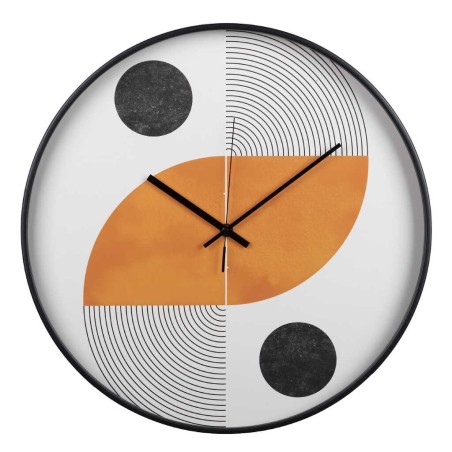 reloj pared metal negro 60x4,5x60 cm