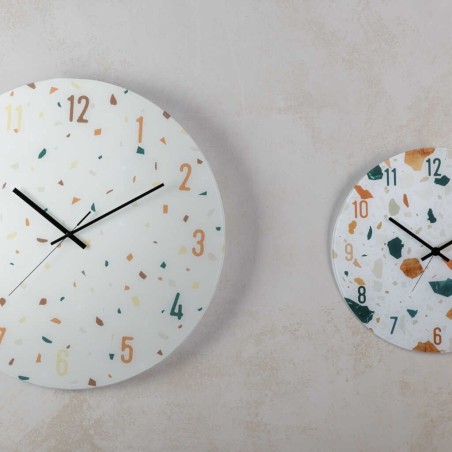 reloj pared terrazo 60x4,5x60 cm