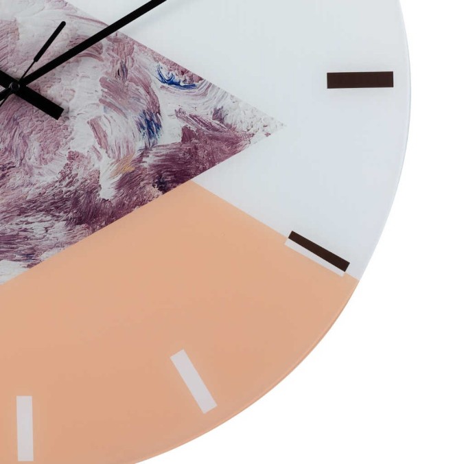 reloj pared mdf triangulos 60x4,5x60 cm