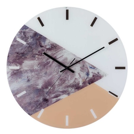 reloj pared mdf triangulos 60x4,5x60 cm