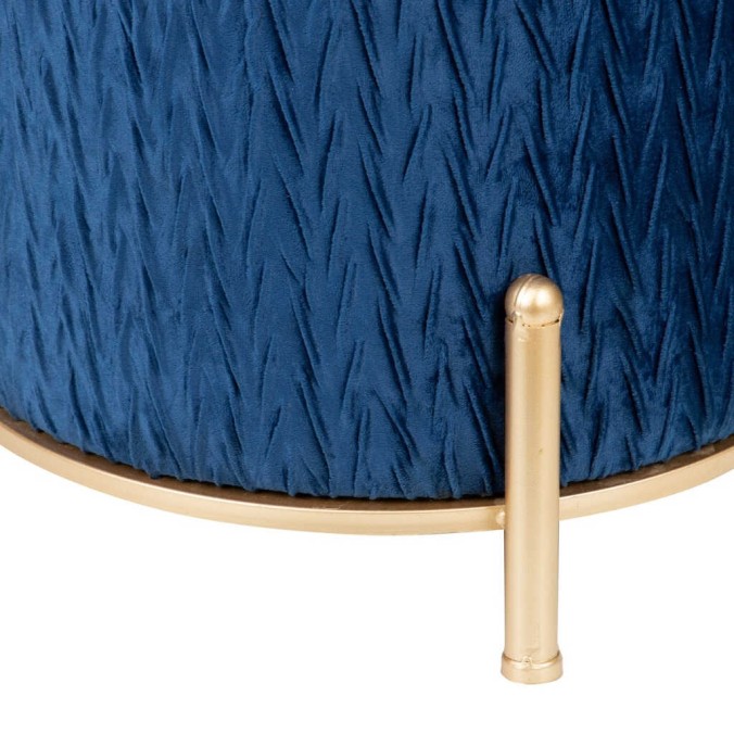 set 3 puffs velvet 60x60x44/48x48x39/36x36x34 cm