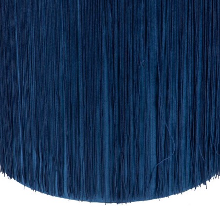 puff velvet con flecos 31x31x38 cm