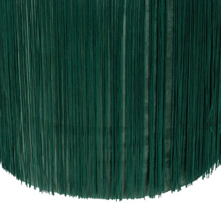 puff velvet con flecos 31x31x38 cm