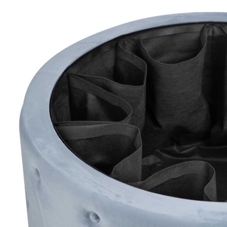 puff zapatero redondo velvet 80x80x42 cm