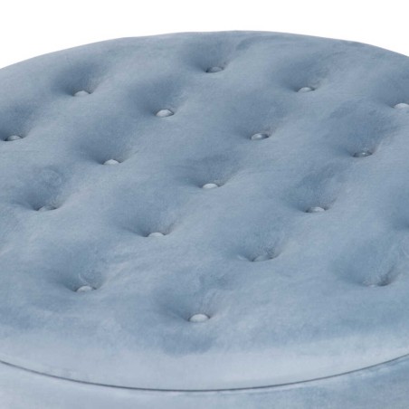 puff zapatero redondo velvet 80x80x42 cm