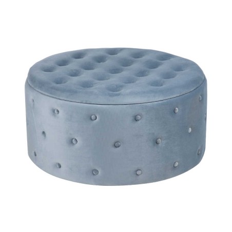 puff zapatero redondo velvet 80x80x42 cm