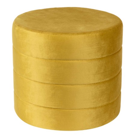 set 3 puffs velvet 80x80x45/60x60x40/40x40x35 cm