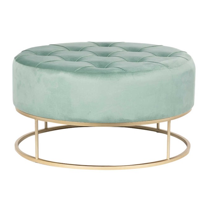 set 3 puffs velvet 80x80x43,5-60x60x39-40x40x34 cm