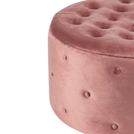 puff zapatero redondo velvet 80x80x42 cm