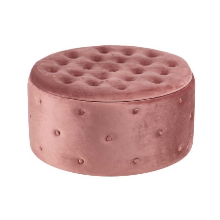 puff zapatero redondo velvet 80x80x42 cm