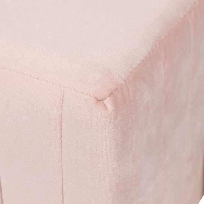 puff velvet con patas metal 40x40x41 cm