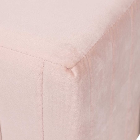 puff velvet con patas metal 40x40x41 cm