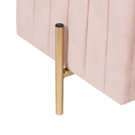 puff velvet con patas metal 40x40x41 cm