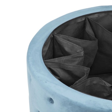 puff zapatero redondo velvet 80x80x42 cm