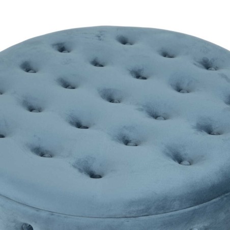 puff zapatero redondo velvet 80x80x42 cm