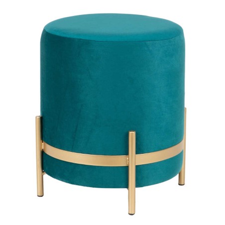 puff velvet con patas metal 35x35x40 cm