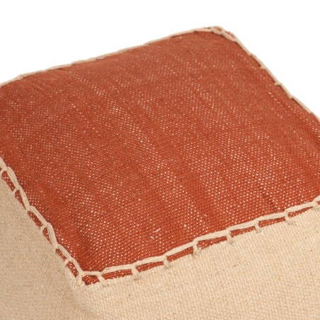 puff tejido a mano 40x40x40 cm