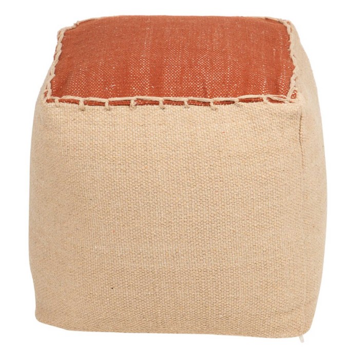 puff tejido a mano 40x40x40 cm