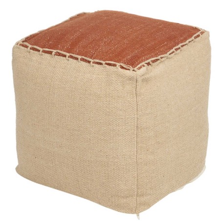 puff tejido a mano 40x40x40 cm