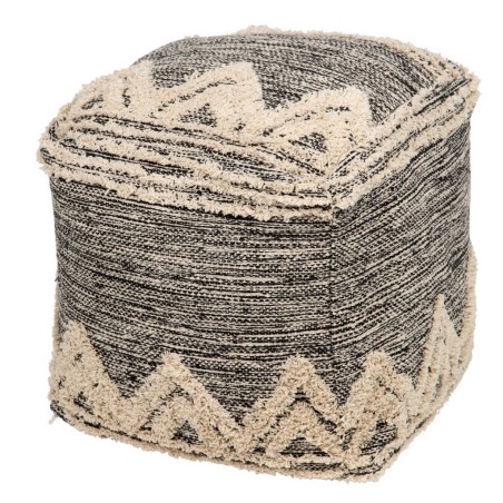 puff tejido a mano 40x40x40 cm