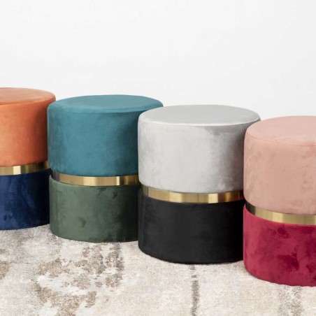 puff velvet 40x40x45 cm