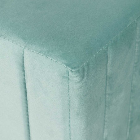 puff velvet con patas metal 40x40x41 cm