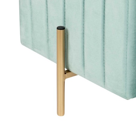 puff velvet con patas metal 40x40x41 cm