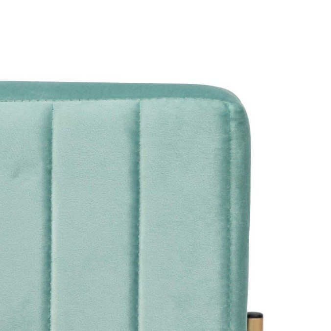 puff velvet con patas metal 40x40x41 cm